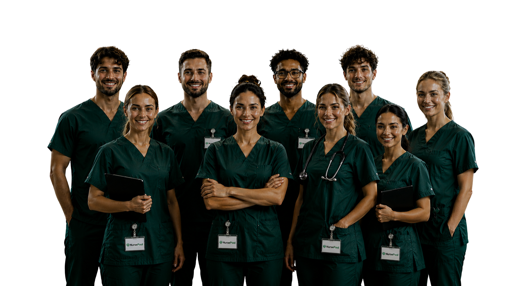 Pflegeteam in moderner Institution